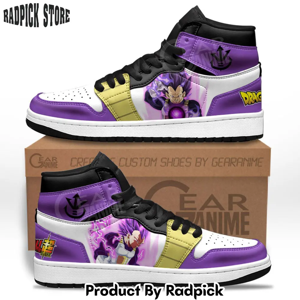 Vegeta ultra ego air jordan high top sneakers anime super mv23  rp0356112